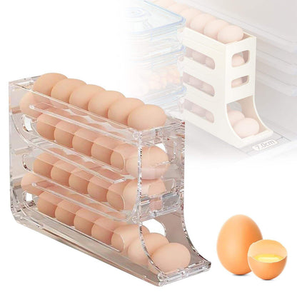 4-Tier Automatic Scrolling Egg Rack