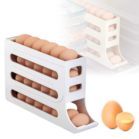 4-Tier Automatic Scrolling Egg Rack