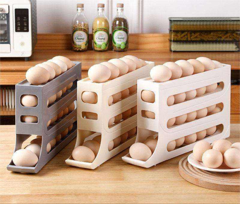 4-Tier Automatic Scrolling Egg Rack